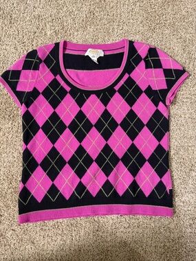 Talbots short sleeve pure cashmere sweater